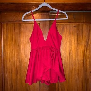 Sassy Red Romper